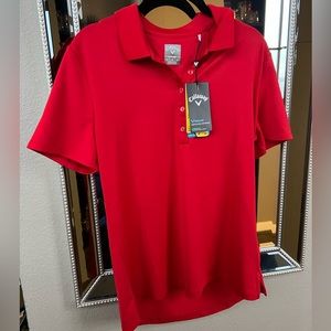 Women’s gold polo